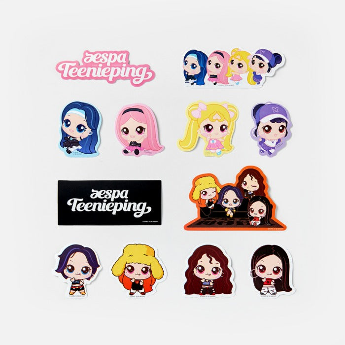 AESPA - (PRE-ORDER) Teenieping X aespa REMOVABLE STICKER SET