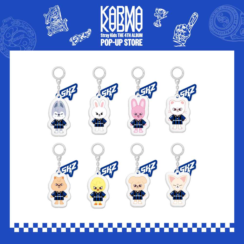 STRAY KIDS - (PRE-ORDER) (FANS SHOP POB) KARMA POP-UP MERCH / SKZOO YIN-YANG KEYRING