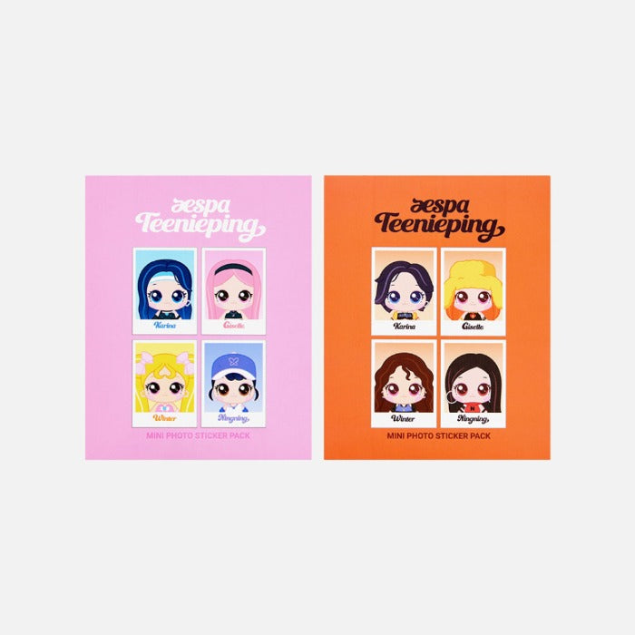 AESPA - (PRE-ORDER) Teenieping X aespa MINI PHOTO STICKER PACK