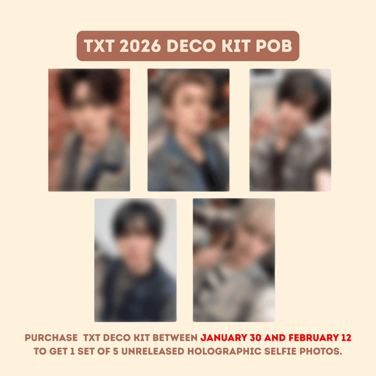 TXT - (PREORDER)(WEVERSE POB) TOMORROW X TOGETHER 2026 DECO KIT