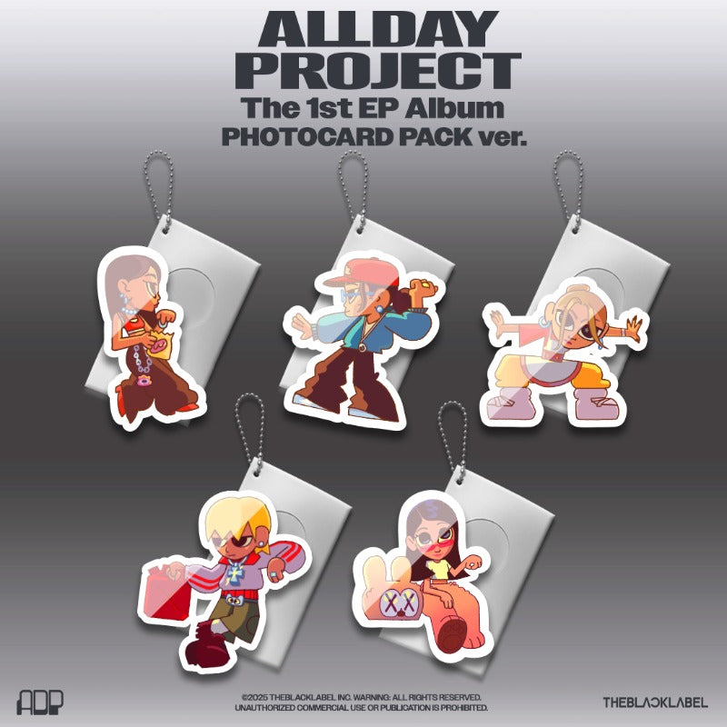 ALLDAY PROJECT - (PRE-ORDER)(THE BLACK LABEL POB)The 1st EP Album 'ALLDAY PROJECT' PHOTOCARD PACK ver.