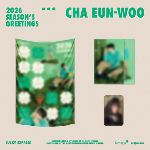CHA EUN-WOO - (PREORDER)[2026 SEASON'S GREETINGS MD] FABRIC CALENDAR SET