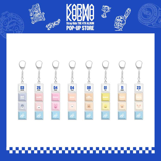 STRAY KIDS - (PRE-ORDER) (FANS SHOP POB) KARMA POP-UP MERCH / SKZOO KEYCAP KEYRING