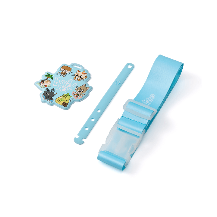 BOYNEXTDOOR - (PRE-ORDER)(WEVERSE SPECIAL GIFT) [ BBNEXDO is Coming to Town ] LUGGAGE TAG SET ( TAG+BELT / 1 SET )