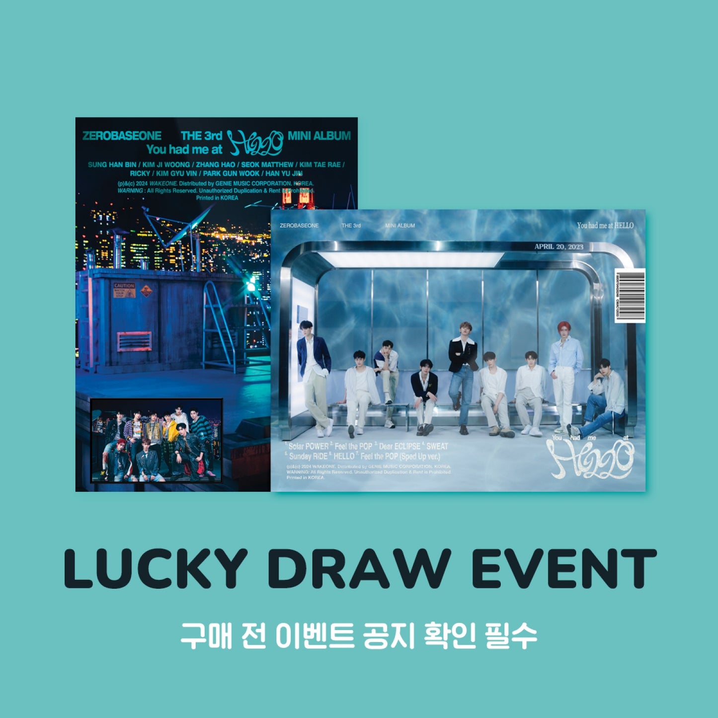(Withmuu LUCKY DRAW) ZEROBASEONE - 3RD MINI ALBUM 'You had me at HELLO'