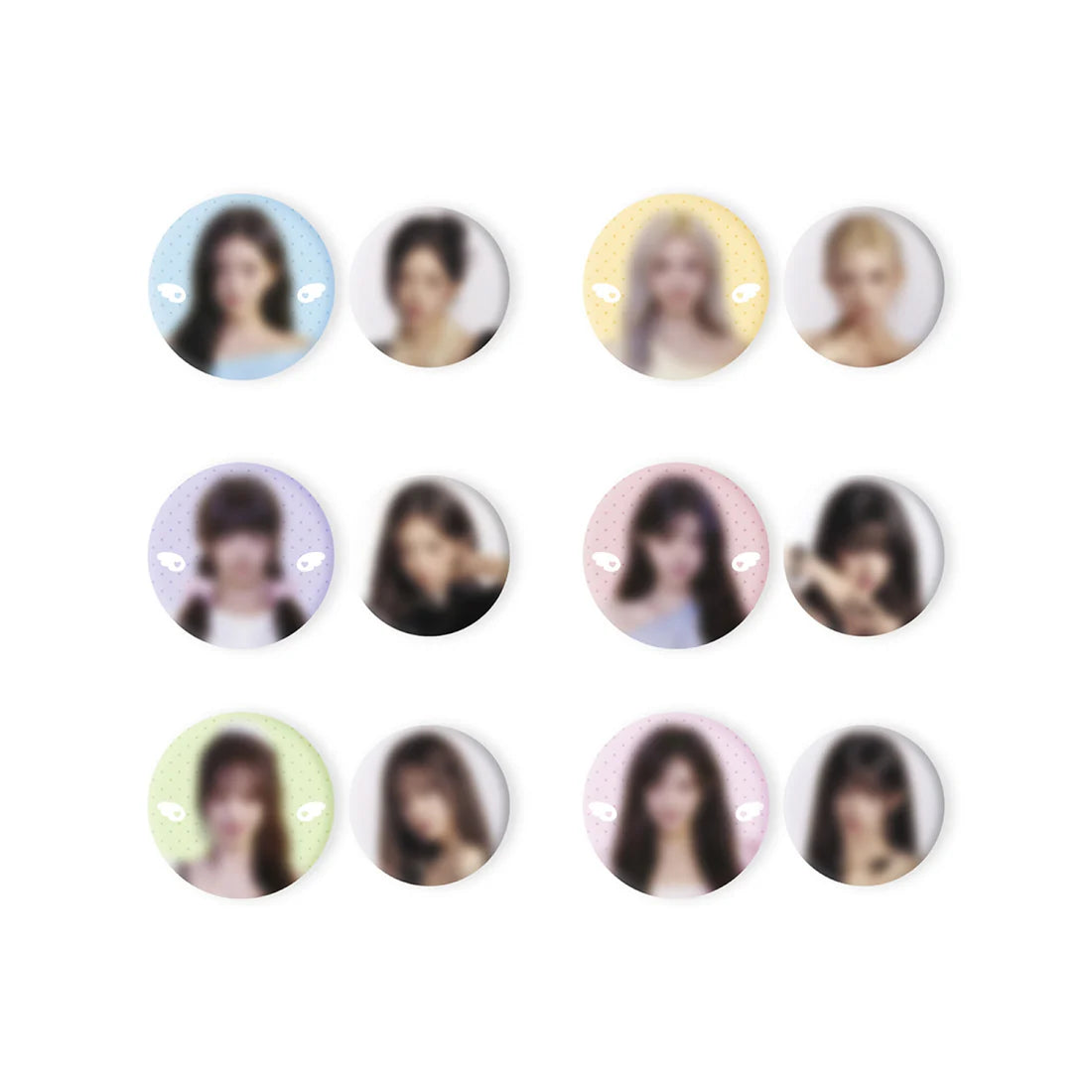 IVE - (PRE-ORDER) IVE WORLD TOUR SHOW WHAT I AM - RANDOM PIN BUTTON SET (2 types per set)