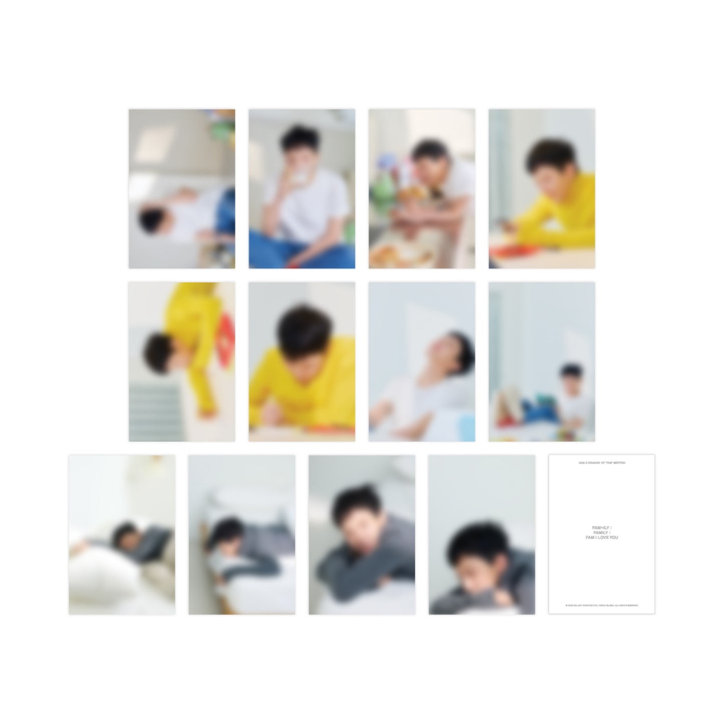 G-DRAGON - (PREORDER) POSTCARD SET [2026 G-DRAGON 'FAM' MEETING [FAM+ILY : FAMILY : FAM I LOVE YOU]