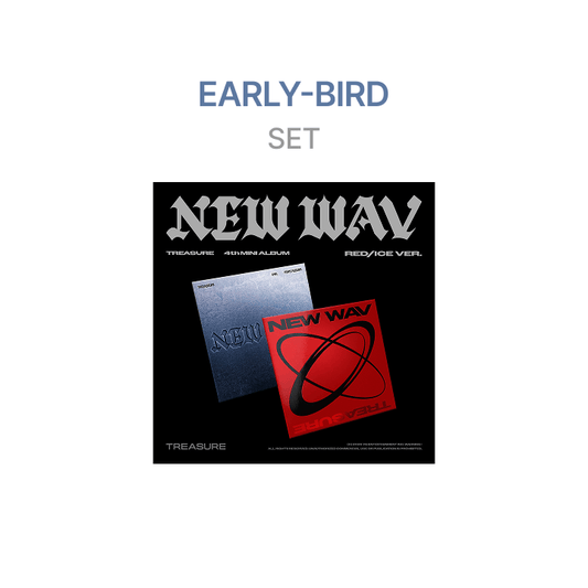 TREASURE - (PREORDER) [EARLY-BIRD] 4th MINI ALBUM [NEW WAV] RED VER. / ICE VER. (2EA/SET)
