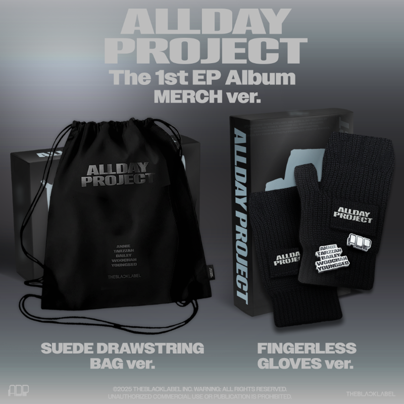 ALLDAY PROJECT - (PRE-ORDER)(THE BLACK LABEL POB)The 1st EP Album 'ALLDAY PROJECT' MERCH ver.