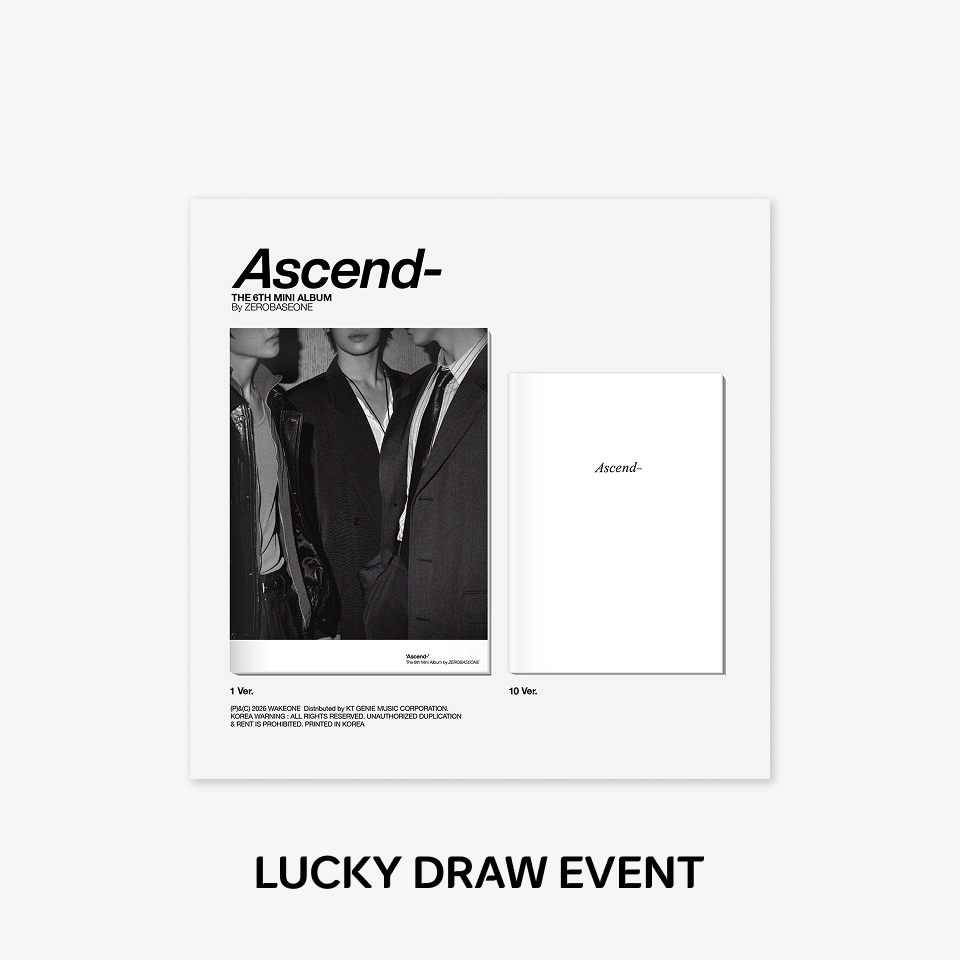 ZEROBASEONE - (PREORDER)(LUCKYDRAW EVENT) The 6th Mini Album [Ascend-] Photobook Ver.