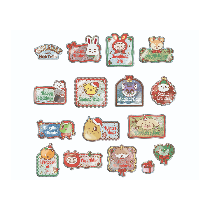 SEVENTEEN - (PREORDER) [HOLIDAY WITH MINITEEN] STICKER SET (16ea / 1SET)