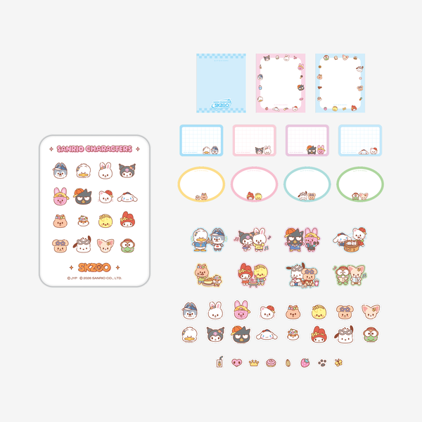 STRAY KIDS - (PREORDER) TIN CASE STICKY NOTE SET [SKZOO X SANRIO CHARACTERS]