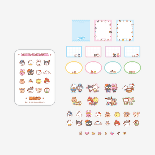 STRAY KIDS - (PREORDER) TIN CASE STICKY NOTE SET [SKZOO X SANRIO CHARACTERS]
