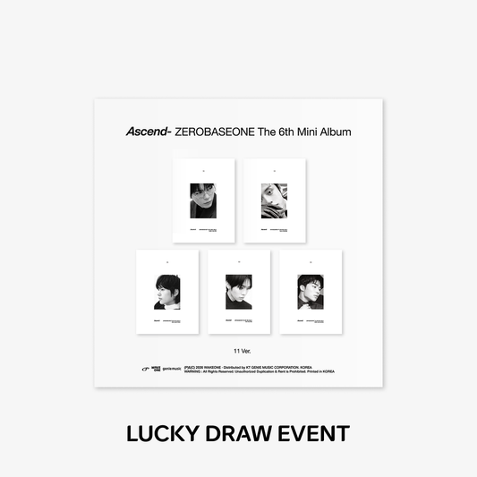 ZEROBASEONE - (PREORDER)(LUCKYDRAW EVENT) The 6th Mini Album [Ascend-] 11 Ver