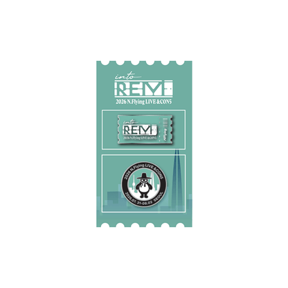 N.Flying - (PREORDER) [LIVE '&CON5: into REM'] METAL BADGE SET