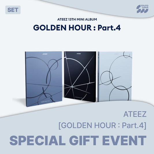 ATEEZ - (PREORDER)(SOUNDWAVE POB) 13TH MINI ALBUM [GOLDEN HOUR : Part.4]