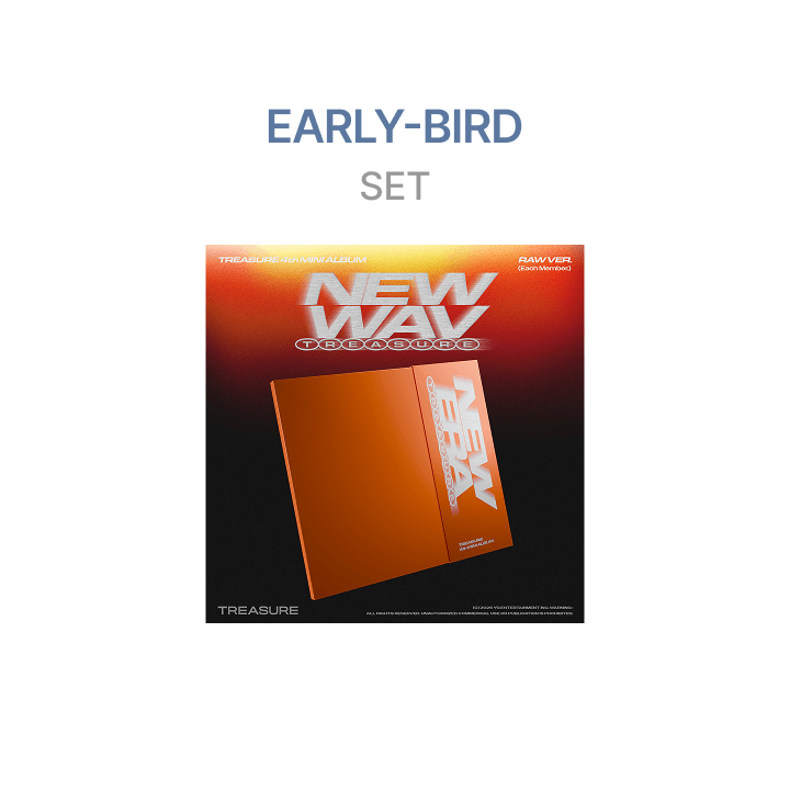 TREASURE - (PREORDER)[EARLY-BIRD] 4th MINI ALBUM [NEW WAV] RAW VER. (10EA/SET)