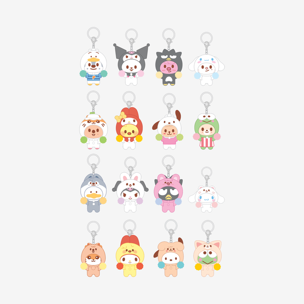 STRAY KIDS - (PREORDER) SECRET FLOCKED FIGURE KEYRING (CHEER UP Ver.) [SKZOO X SANRIO CHARACTERS]