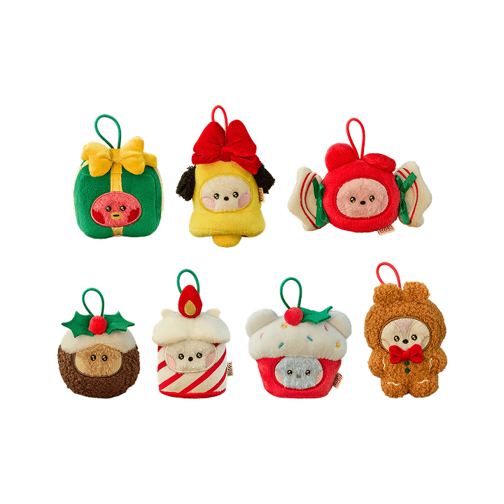 BTS - (PRE-ORDER) mini minini ORNAMENT PLUSH KEYRING PETITE HOLIDAY
