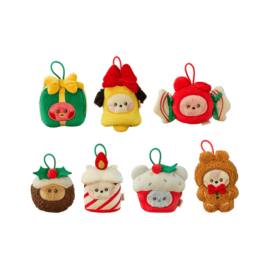 BTS - (PRE-ORDER) mini minini ORNAMENT PLUSH KEYRING PETITE HOLIDAY