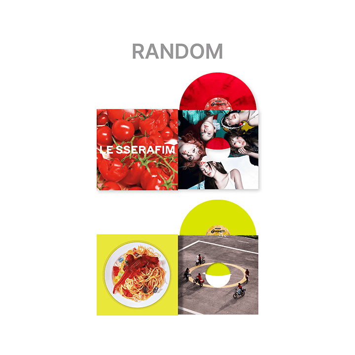 LE SSERAFIM - (PREORDER) 1st Single Album 'SPAGHETTI’ Vinyl (RANDOM)