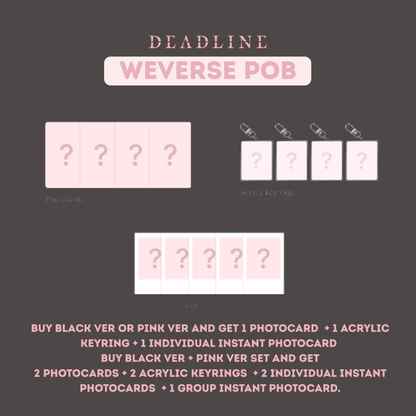 BLACKPINK - (PREORDER)(POB) 3rd MINI ALBUM [DEADLINE] BLACK Ver.