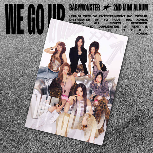 BABYMONSTER - 2ND MINI ALBUM [WE GO UP] POSTCARD Ver.