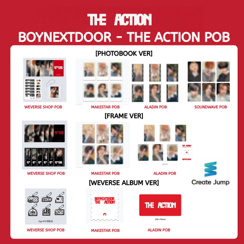 BOYNEXTDOOR - (WEVERSE POB) 5TH EP [The Action] ( PHOTOBOOK ver. )