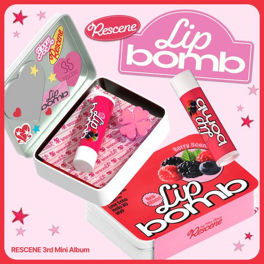 RESCENE - (PRE-ORDER) 3rd Mini Album [lip bomb] (QR) (lip balm Ver.)