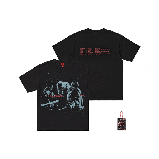 CORTIS - (PREORDER) [PUT YOUR PHONE DOWN] TOUR Routing T-Shirt (Black)