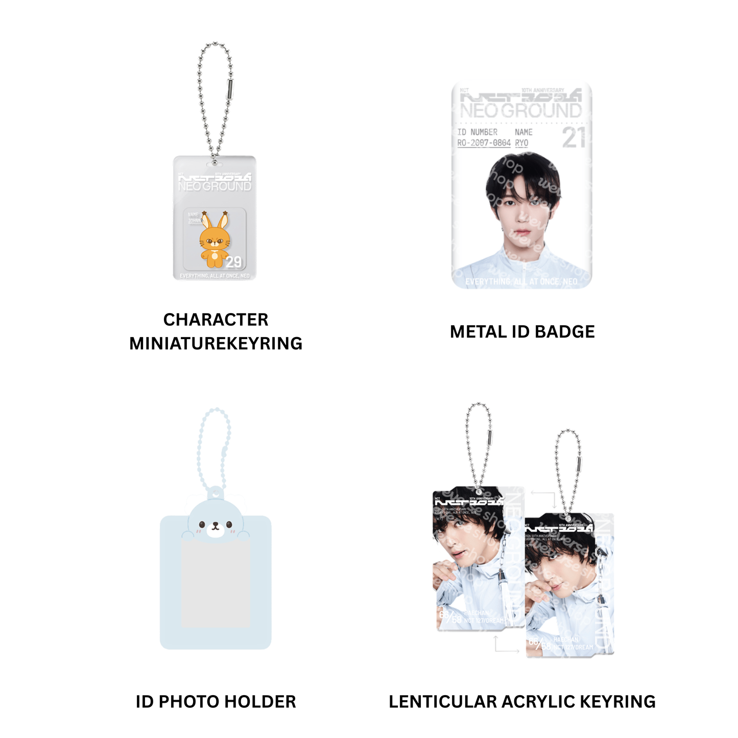 NCT - (PREORDER)[NCT 10TH ANNIVERSARY [NCT 2026] RANDOM CHARACTER MINIATURE KEYRING