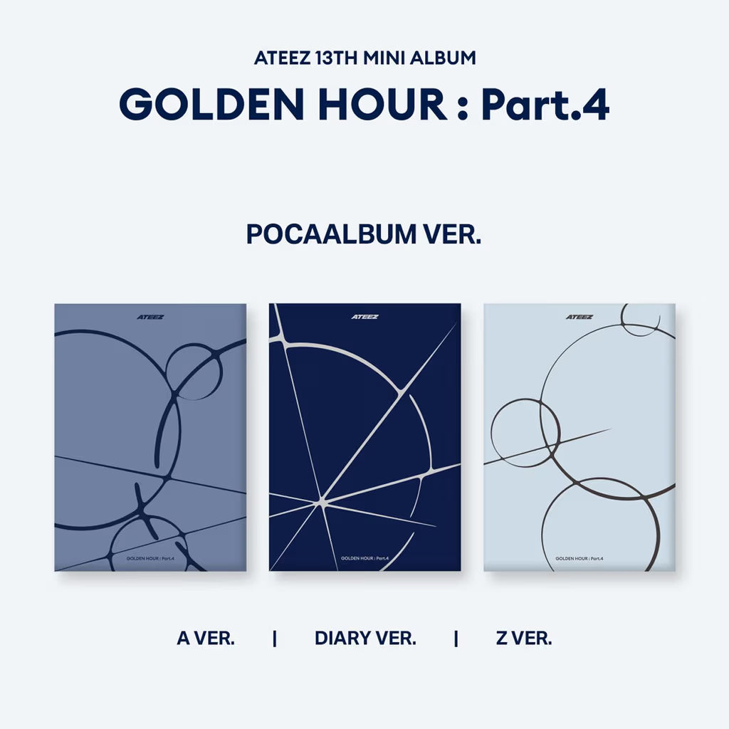 ATEEZ - (PREORDER)(MAKESTAR POB) 13TH MINI ALBUM [GOLDEN HOUR : Part.4](POCAALBUM)