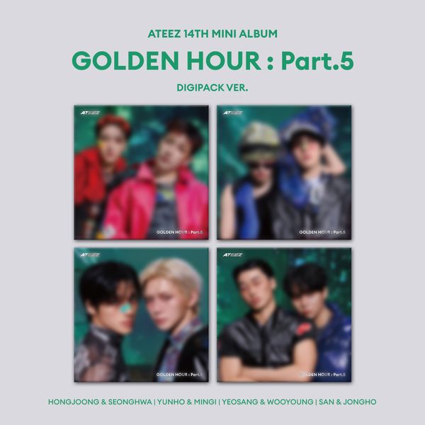 ATEEZ - (PREORDER) 14th Mini Album [GOLDEN HOUR : Part.5] (DIGIPACK UNIT Ver.)
