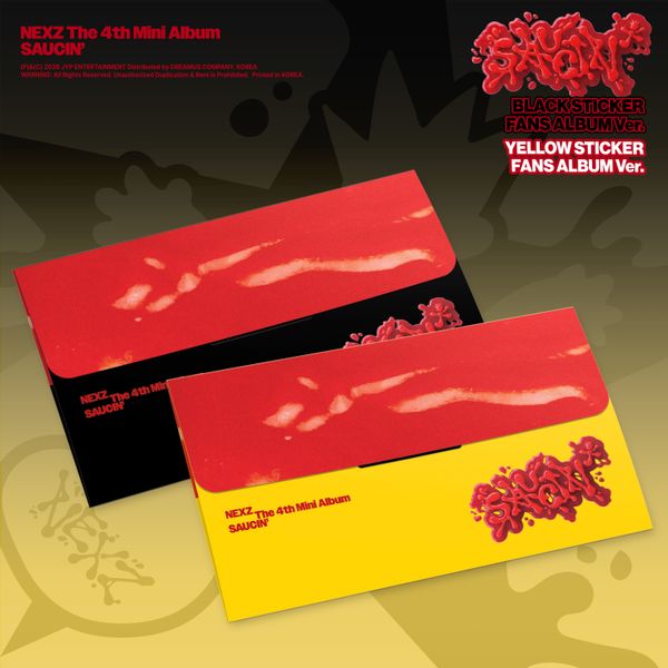 NEXZ - (PREORDER)(FANSSHOP POB) 4th Mini Album [SAUCIN'] (STICKER FANS ALBUM Ver.)
