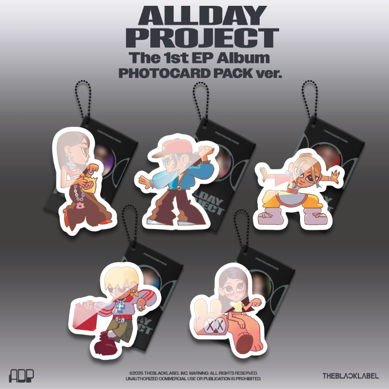 ALLDAY PROJECT - (PRE-ORDER)(THE BLACK LABEL POB)The 1st EP Album 'ALLDAY PROJECT' PHOTOCARD PACK ver.