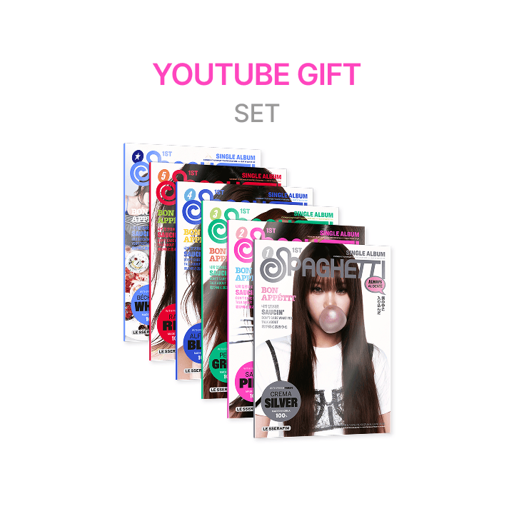 LE SSERAFIM - (PRE-ORDER)[YOUTUBE GIFT] 1st Single Album 'SPAGHETTI' (COMPACT ver.)