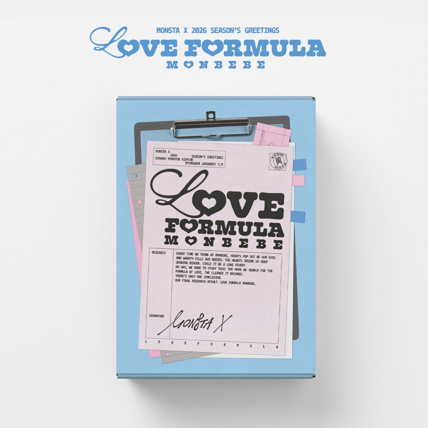 MONSTA X - (PRE-ORDER) (STARSHIP SQUARE POB)MONSTA X 2026 SEASON’S GREETINGS : LOVE FORMULA MONBEBE