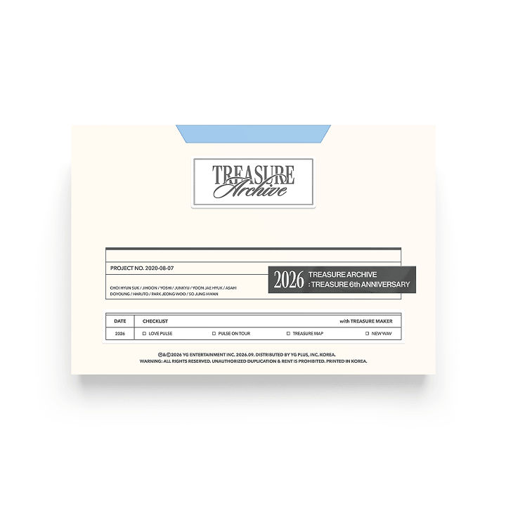 TREASURE - (PREORDER) [TREASURE ARCHIVE] MESSAGE CARD SET