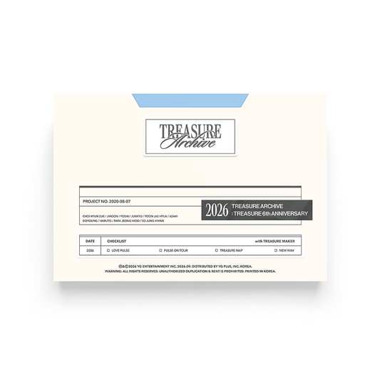 TREASURE - (PREORDER) [TREASURE ARCHIVE] MESSAGE CARD SET