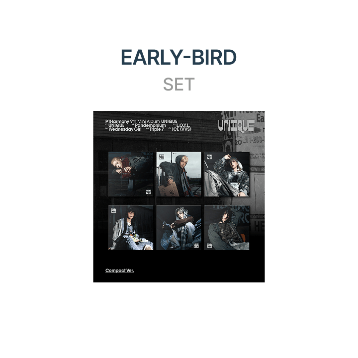 P1Harmony - （PREORDER) [EARLY BIRD] 9th Mini Album [UNIQUE] (Compact Ver.)