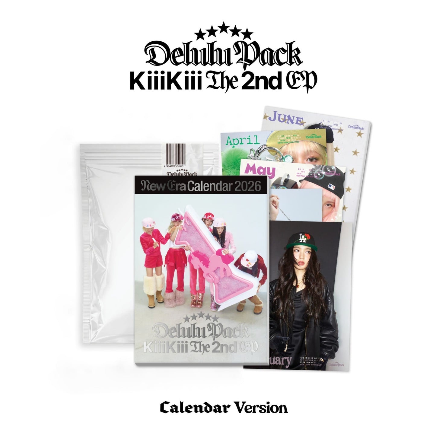 KIIKII - (PREORDER)(STARSHIP SQUARE POB) The 2nd EP [Delulu Pack] (Calendar. Ver.)