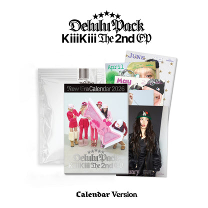 KIIKII - (PREORDER)(STARSHIP SQUARE POB) The 2nd EP [Delulu Pack] (Calendar. Ver.)