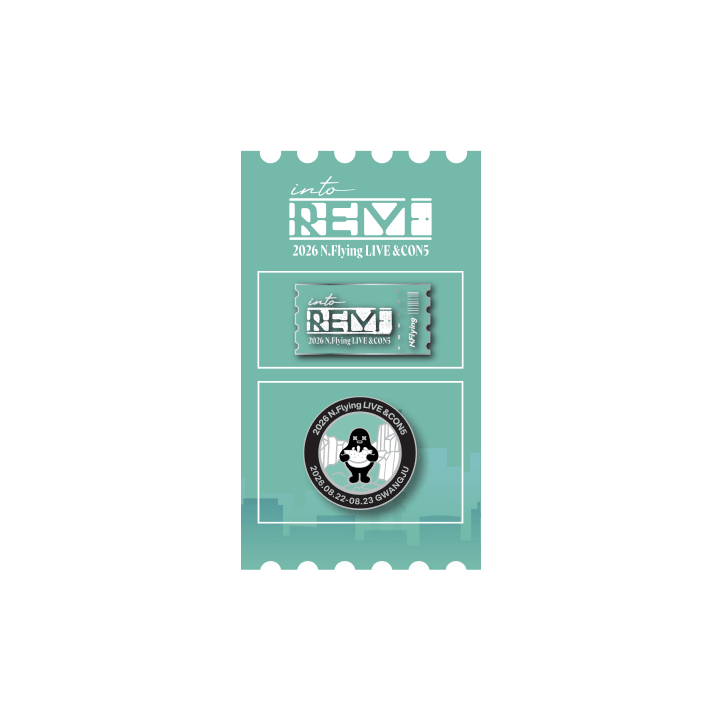 N.Flying - (PREORDER) [LIVE '&CON5: into REM'] METAL BADGE SET