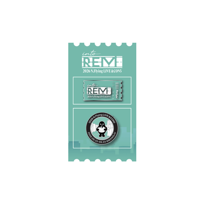 N.Flying - (PREORDER) [LIVE '&CON5: into REM'] METAL BADGE SET