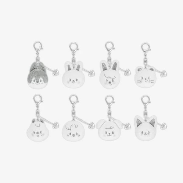 STRAY KIDS - (PRE-ORDER) SKZOO FACE KEYRING SILVER VER. (FANS SHOP POB)