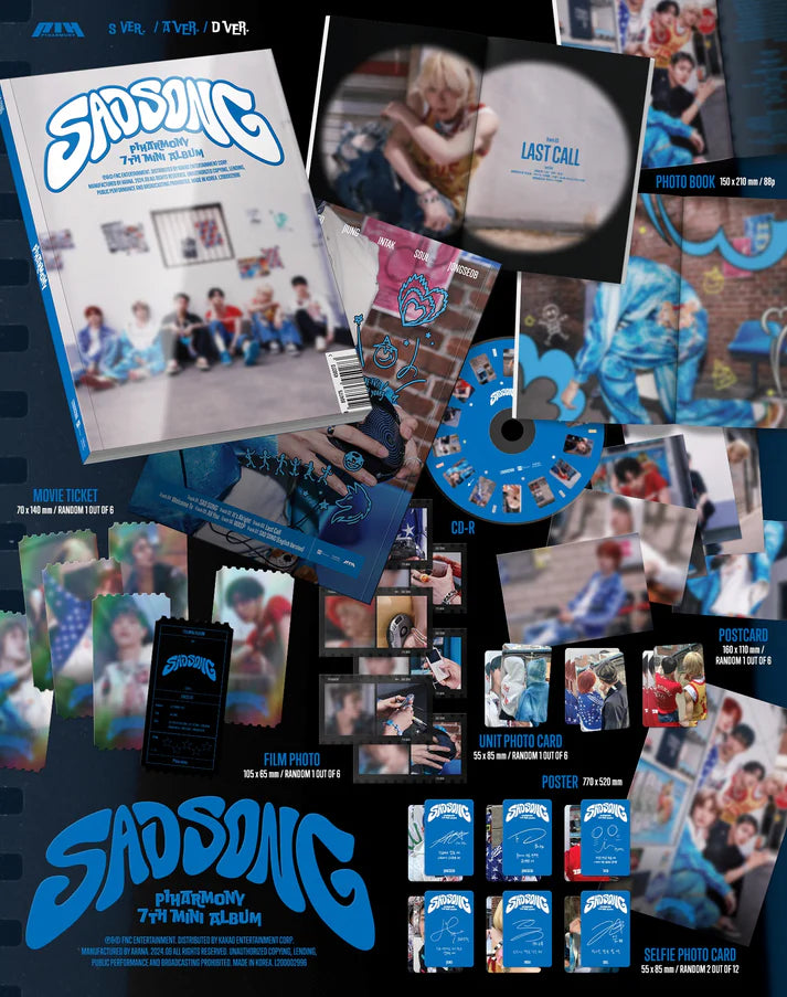 P1Harmony - SAD SONG / 7TH MINI ALBUM