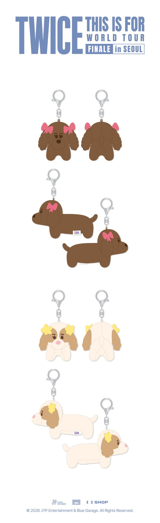 TWICE - (PREORDER) SANA TWIN PLUSH KEYRING SET [2026 TWICE THIS IS FOR WORLD TOUR FINALE in SEOUL]