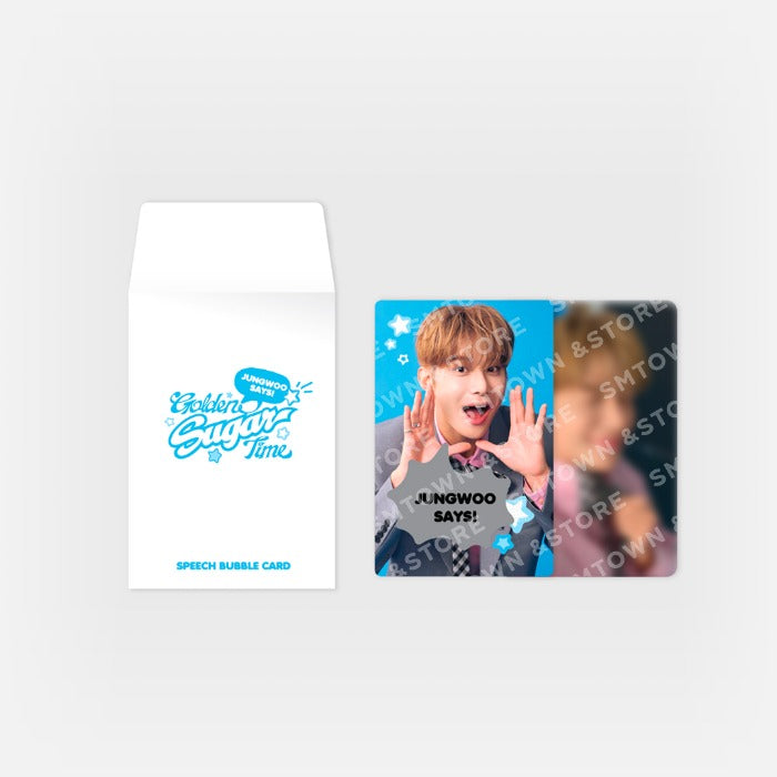 JUNGWOO - [PRE-ORDER] [2025 JUNGWOO FANMEETING 'Golden Sugar Time'] SPEECH BUBBLE CARD SET