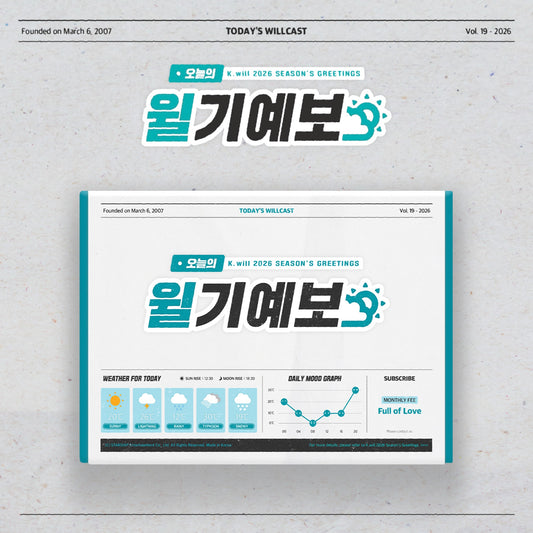 K.will - (PRE-ORDER) (STARSHIP SQUARE POB) K.will 2026 SEASON’S GREETINGS : 오늘의 윌기예보