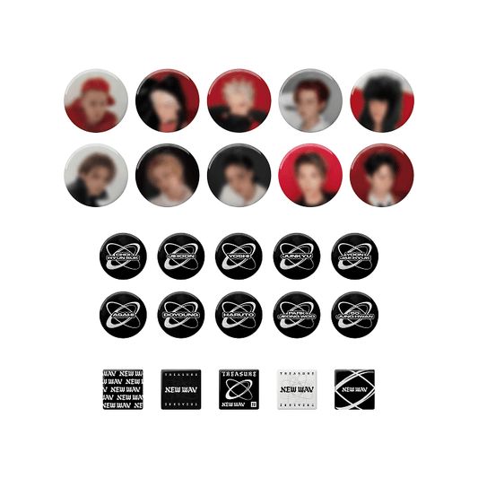 TREASURE - (PREORDER) [NEWWAV] TREASURE PIN BUTTON SET